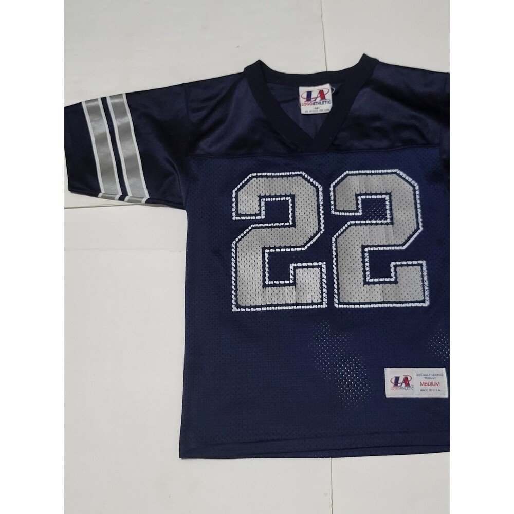 (#8) Vintage Emmit Smith #22 Football Jersey By Logo Athletic Size Kid's M